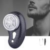 NinthAvenue Basics Compact Beard Trimmer for Men - Portable Shaving Tool for Travel, carbon fiber view 4