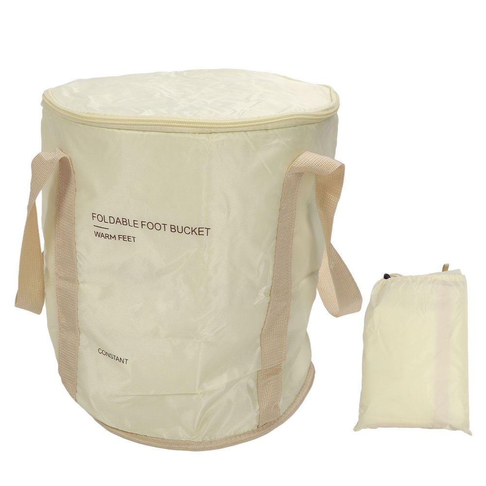 Foldable Foot Soaking Bag with 5 Layer Insulation, Portable Handle, Easy Drainage, and Drying excellent for Travel and Home Use