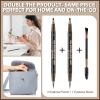 Boobeen 3pcs Waterproof Eyebrow PenDual-Ended Eyeliner Microblading Eyebrow Pencil for WomenLong Lasting Hair-Like Brow Pen with Brow BrushDark Brown view 4