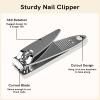 Nail Clippers Bulk Stainless Steel Portable Fingernail Cleaner Thick Sturdy Toenail Clipper, Travel Mini Sharp Curved Nails Cutter for Women Men Homeless Toe Finger, Manicure Trimmer (2-inch, 100) view 3