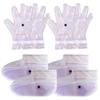 BACTIBLAST Paraffin Wax Gloves,The Paraffin Wax for Hand and Feet,Paraffin Hand & Foot Treatments and Booties Set for Intensive Hydration at Home Or Spa(Lavender) 2 Pair Hand & Foot Wax Gloves view 1
