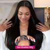 100% Human Hair, Pre-Cut 28 inch Glueless Lace Front Wig, Natural Black Straight Wig Human Hair 6x4 HD Lace Frontal Wigs for Women (22 inch) view 3