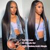 100% Human Hair, Pre-Cut 28 inch Glueless Lace Front Wig, Natural Black Straight Wig Human Hair 6x4 HD Lace Frontal Wigs for Women (22 inch) view 4