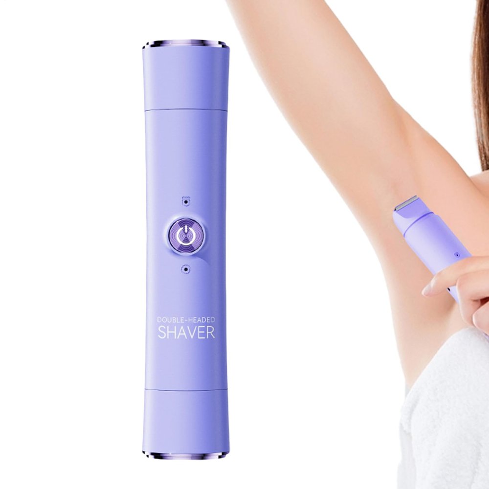 Electric Shaver, Bikini Trimmer, Hair Remover, Blade System 1.25x5.9 inches, Ergonomic Handle, Ideal for Face Legs Underarms Intimate Grooming, Improved Comfort Design