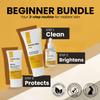 AbsolutSkin Beginner Bundle  3-Step Brightening Skincare Set for Dull Skin  Includes Face Wash, Radiance Serum & SPF50 Cream  Dermatologist-Formulated view 2