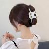 2-piece set of cartoon cat hair clips, women's black and white design hair clips, fashionable and cute clips, fashionable hair accessories, girls' gifts view 4