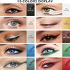 Colored Gel Glitter Eyeliner Pencils Pen Set, 2 Pcs Eyeliner Waterproof Lip Liner Eye Shadows Eyebrow Pencils Pen Eye Makeup (01 Black &08 Green) view 4