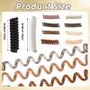 10 Pcs Spiral Hair Ties For Women Elastic Tie No Damage Soft Thin Twisted Hair Wire Hairwire, Phone Cord Elegant Bands For Women Girl Daily Use view 2