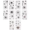 10pcs Spider Web Temporary Tattoos, Waterproof Halloween Face Temporary Tattoos Scary Realistic Spiderweb Face Body Legs Arms Stickers for Kids Adults Unisex Halloween Costumes view 1