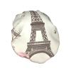The Eiffel Tower and a Bicycle Shower Cap for Women Men Large Reusable Shower Bonnet Double-Layer Waterproof Bath Caps Elastic Band Hair Hat for All Hairstyles, Travel-Friendly view 2
