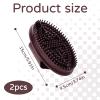 2 PCS Meridian Brush Massage Brush,Meridian Brush Body,Brush for Belly Body Brush, for Scalp Full Body Relaxation Massage Gentle Exfoliation, Moisturizing view 2
