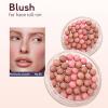 Cheek Blush - Natural Look Makeup Face Blushes | Multi-Shade Face Bronzing Bush, Face Cheek Blusher,Buildable High Pigment Facial Blusher, Beauty Supplies For Beauty Women Girls Friends Daughter view 4