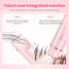 Bikini Trimmer for Women-2 in 1 Dual Head Electric Razors,USB Rechargeable Bikini Electric Shaver,IPX7 Waterproof Dry & Wet Use Body Hair Trimmer and Facial Hair Remover for Underarm Leg Body,Pink view 4