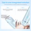 Bikini Trimmer for Women-2 in 1 Dual Head Electric Razors,USB Rechargeable Bikini Electric Shaver,IPX7 Waterproof Dry & Wet Use Body Hair Trimmer and Facial Hair Remover for Underarm Leg Body,Blue view 4