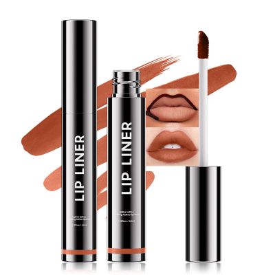 LLOXIIEAN Lip Liner, Lip Stain Peel Off, Matte Finish & Waterproof Peel Off Lip Stain, Long-Wearing & Non-Stick Cup, Lip Tattoo Peel Off for Charming Lip Makeup with All-Day (#01 Nude)