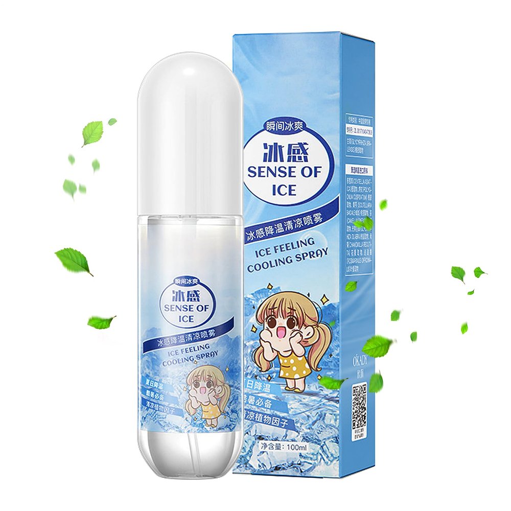 Rapid Cooling Spray  Refreshing Summer Mist For Heat And Sunburn Recovery | Hydrating Spray For Skin Comfort After Outdoor Activities, Sports Events, Hiking, Travel, Compact Bottle For Quick U