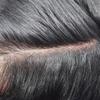 Super Thin Skin Mens Toupee 0.03mm Ultra Thin Skin Hair System For Men Human Hair Black Brown Blonde Gray V-looped Hairpiece 6''x8''80% Light Density,#1B Natural Black view 4