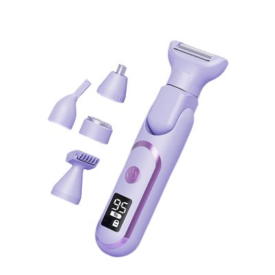 Fhtdhm USB Rechargeable Women's Hair Removal Tool for Face and Body Areas, Purple