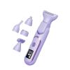 Fhtdhm USB Rechargeable Women's Hair Removal Tool for Face and Body Areas, Purple view 1