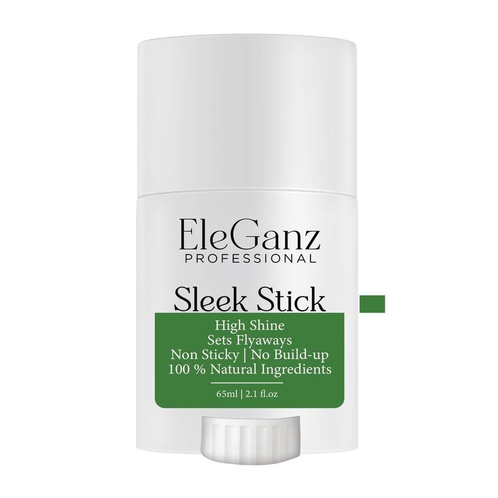 AE Ele-Eganx Sleek Stick | Hair Wax Stick | High Shine | Sets Flyaways | Non Sticky | No Build-up | 100% Natural Ingredients | 65 ml