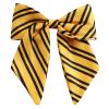 Big Stripe Hair Bow 6 Inch Women French Barrette Clips Wizard Hair Accessories Yellow view 1