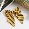 Big Stripe Hair Bow 6 Inch Women French Barrette Clips Wizard Hair Accessories Yellow view 4