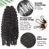 RHEANNA Feather Crochet Human Hair With Tight Curly Ends Invisible Knots Deep Curly Crochet Human Hair Extensions Knotless Pre-Separated 18inch 60g view 3