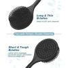 Back Brush Soft Back Scrubber Brush Silicone Skin Massager Bath Shower Scrubbing with Handle Body Wash Exfoliating Scrub Supplie(Long Handle-RED) view 4