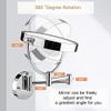 8" Wall Mounted with Lights LED 1X/5X Magnification Makeup Vanity Mirror Double Sided,Touch Button Adjustable Light,Shaving Makeup in Bedroom Bathroom USB Recharge (Black) view 4