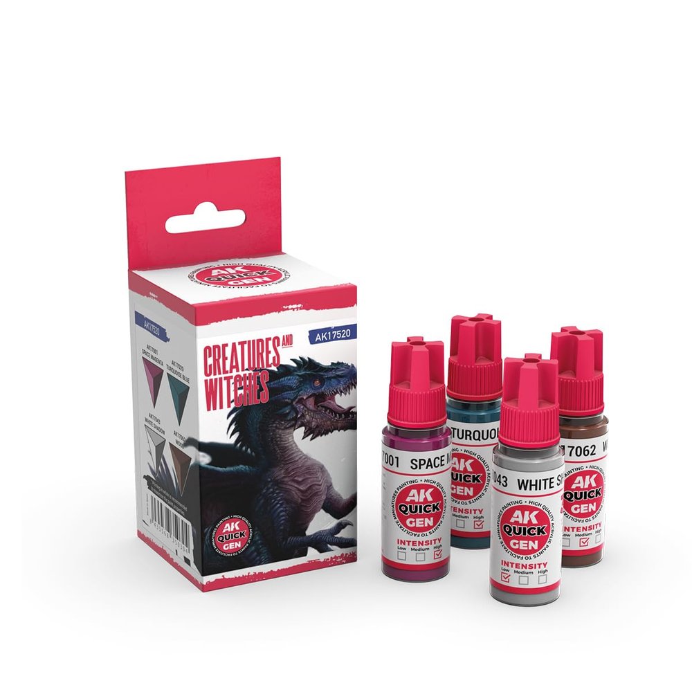 AK QUICK GEN SET AK17520 CREATURES AND WITCHES (4x18ml)