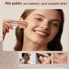 Facial Hair Removal for Women: Painless Rechargeable Face Shaver Electric Hair Remover Device for Peach Fuzz Upper Lip Chin (Gold) view 3