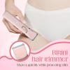 Bikini Trimmer for Women: 3 in 1 Gentle&Painless Electric Razor for Women,120min Cordless Runtime,USB Charge Dock,Ceramic Blade,IPX7 Waterproof Wet & Dry Use &Easy Cleaning Travel Grooming Kit (Pink) view 2