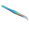 Ymiko Professional Stainless Steel Eyelashes Extension Tweezers for Makeup Tools Nail Art, Seamless Fitting and Comfortable Grip, (Color Curved [Sealing]) view 3