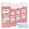 Roll on Wax Refill: 4 Rose Wax Roller Refill with 10 wipe - Hair Removal Cartridge for Body Legs Arms (100g/3.53oz, 4 Pack) view 1