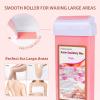 Roll on Wax Refill: 4 Rose Wax Roller Refill with 10 wipe - Hair Removal Cartridge for Body Legs Arms (100g/3.53oz, 4 Pack) view 3