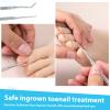 3 Pcs Pedicure Tools for Feet Ingrown Toenail File and Lifters Upgraded Professional Ingrown Toenail Treatment Double Head Nail Cleaning Tools Under Sidewall Cleaner Pain Relief Accessories view 3