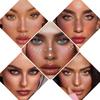 10 pcs Holographic Multichrome Glitter Freckles Face Tattoo, Waterproof Sparkle Face Glitter Speckles Patches for Women, Glitter Temporary Tattoo for Rave (10PCSA Holographic Multicolor) view 4