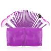 22-Piece Premium Makeup Brush Set with Cosmetic Bag purple view 1