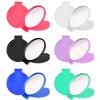 6 Pcs Compact Mirrors Bulk, Mini Round Folding Mirrors, Portable Pocket Mirror, 2.4 Inches Makeup Mirror, Small Portable Travel Makeup Looking Glass for Purse Women Girls Daily Use view 1