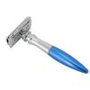 Ymiko Retro Double Stainless Steel Safety Men Manual Shaver for Body Shaving (Blue) view 2