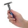 Ymiko Retro Double Stainless Steel Safety Men Manual Shaver for Body Shaving (Blue) view 4