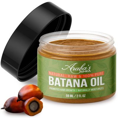 Araba's Shea Raw Batana Oil for Hair Growth (2 oz)  Dr. Sebi Inspired Hair Growth Oil from Honduras  Unrefined Natural Conditioner  Restores Shine, Moisturizes Scalp  For Men & Womens Haircare
