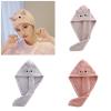 jiahesuw Lovely Hair Towels Quick Drying Hair Turban Wrap for Women and Girls with Soft Fleece view 2
