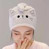 jiahesuw Lovely Hair Towels Quick Drying Hair Turban Wrap for Women and Girls with Soft Fleece view 4