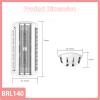 BRL140 Replacement Shaver Foil Head Compatible with Philips Women's Electric Shaver BRL140 BRL130 Wet and Dry,Lady Shave Replacement Blade Trimmer Razor Foil[White] view 4