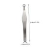 Uonlytech 1PC Stainless Steel Nose Hair Clip Portable Manual Nose Hair Remover for Men and Women Safe Head Design for Trimming and Grooming view 2
