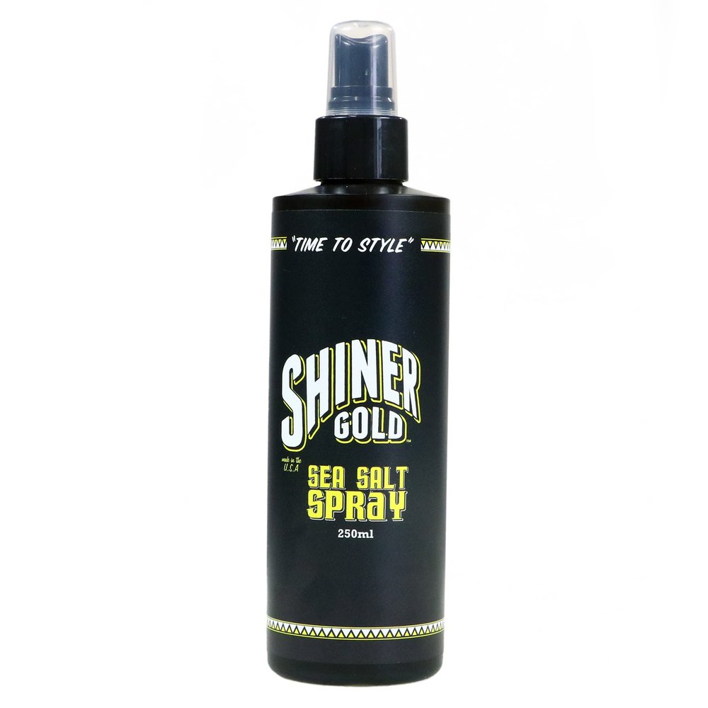 Shiner Gold Sea Salt Hair Styling Spray | Adds Volume & Texture to Hair | Natural Matte Finish, 250ml