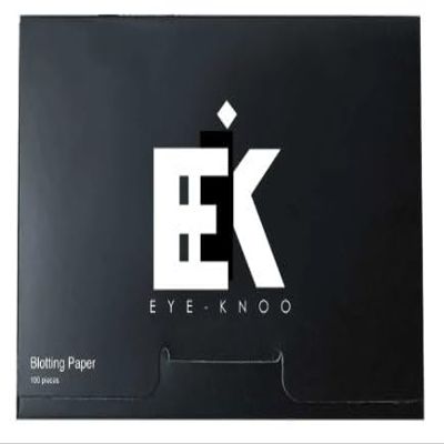 Eye-Knoo Premium Oil Blotting Papers, Black, 100 Sheets