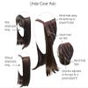 Gabor Under Cover Halo Hair Piece Designed to Wear Under Your Hat, Shoulder Length Straight Hairpiece With Detachable Bangs, GF6/30 Copper Mahogany view 3