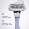 Flamingo Razors for Women, 1 Women's Razor Handle (Lilac), 13 Razor Five-Blade Refills, and 1 Shower Holder view 3